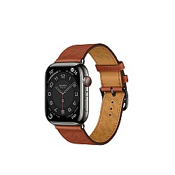 Apple Watch Hermès 45mm Stainless Steel Case with H Diagonal Single Tour